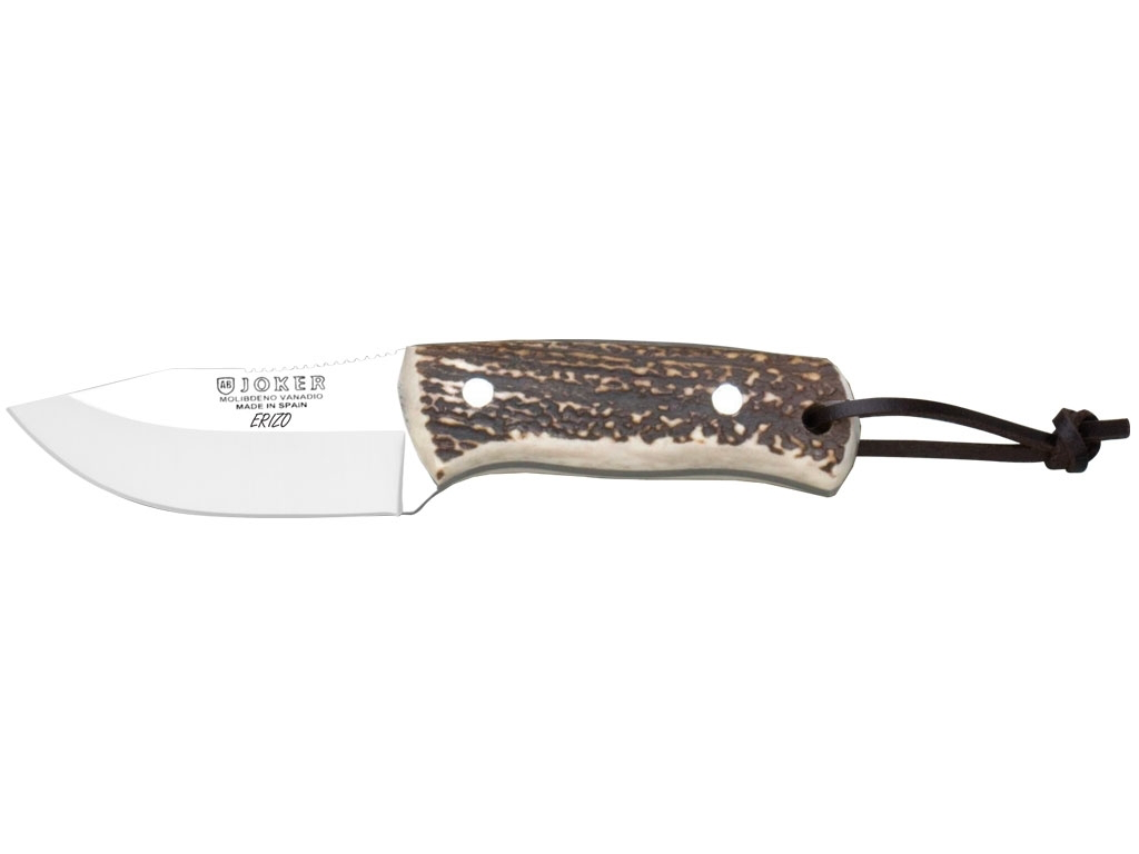 erizo outdoor kniv med skaft I hjortehorn