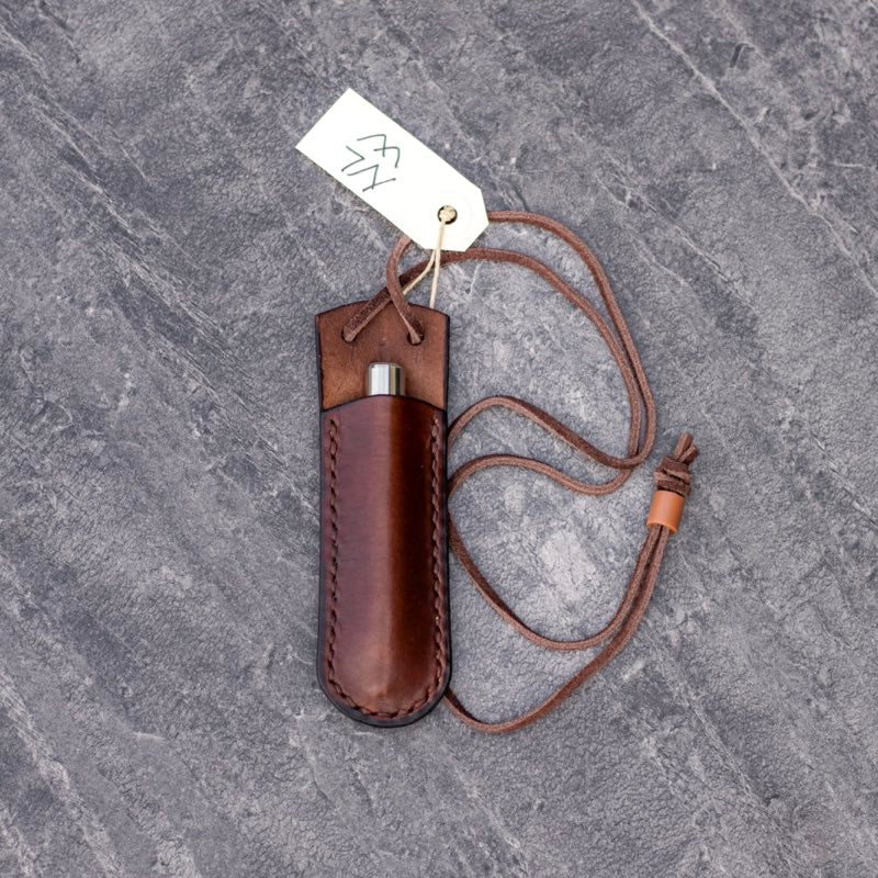 Holder til bål pusterør Læder