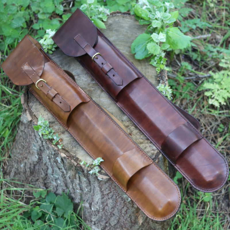 Læderskede - Etui til Boreal 21 foldesav - Håndlavet