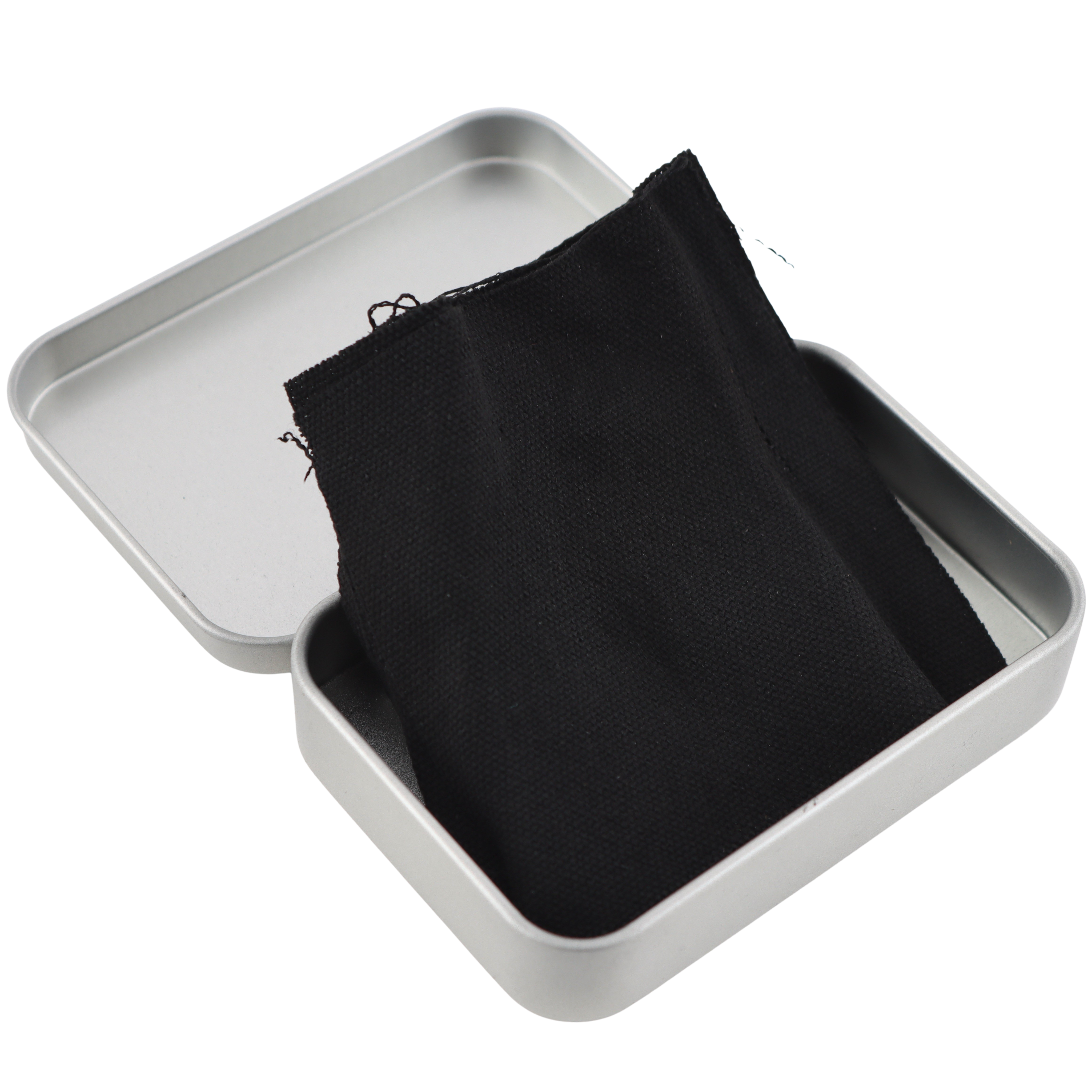 Charcloth i metalæske - Bushcraft