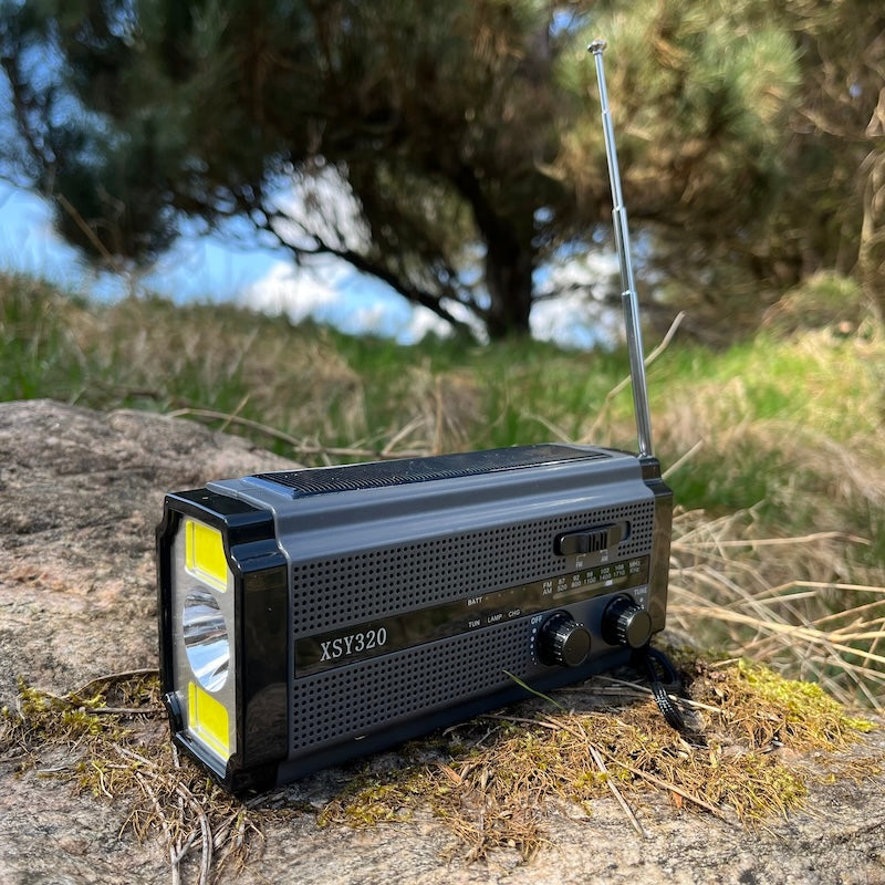 nødradio med powerbank 5000 mAh