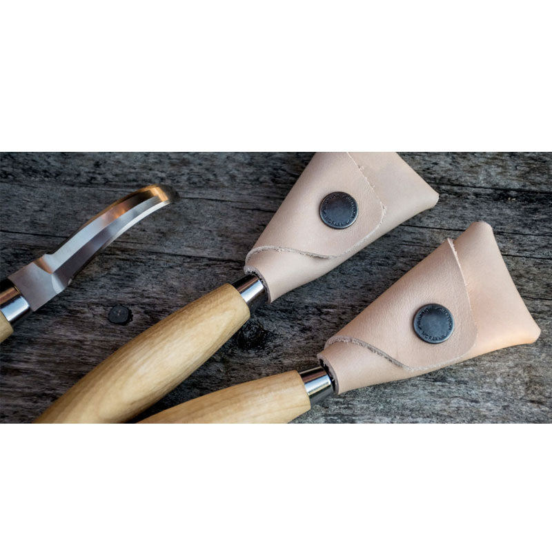 Mora 163 skekniv med læderskede