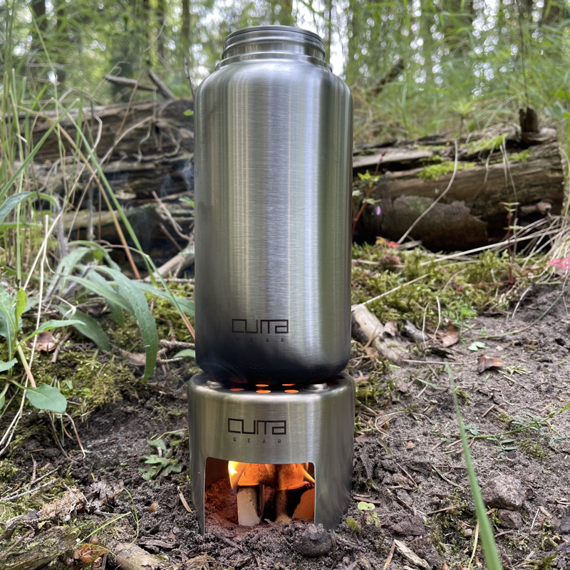 bushcraft kogesæt I rustfri stål