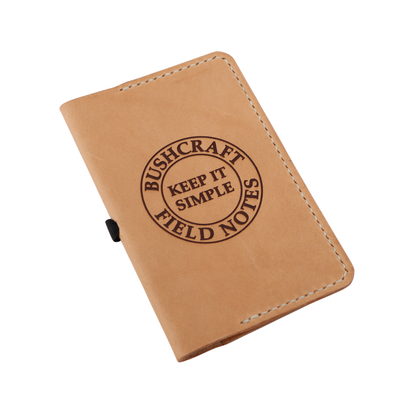 Bushcraft - Cover / Etui til Field Notes - Håndlavet