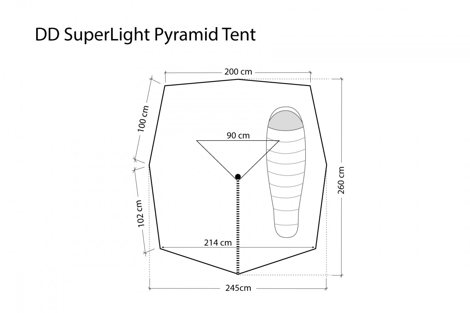 DD Hammocks SuperLight Pyramid Telt