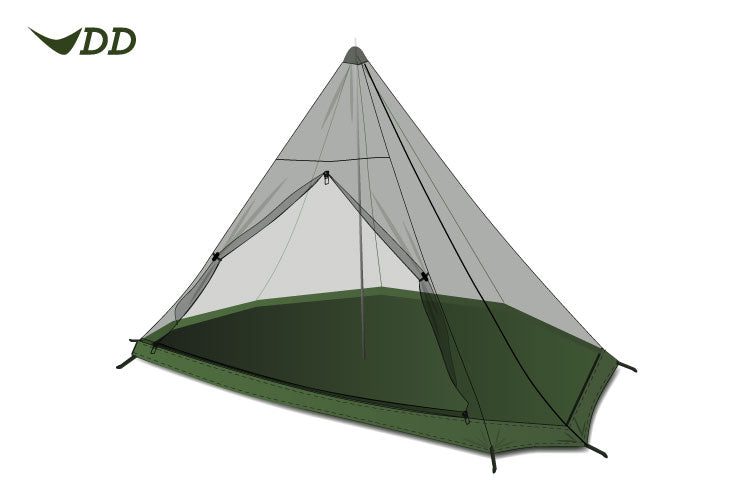 DD Hammocks SuperLight - Tipi Indertelt
