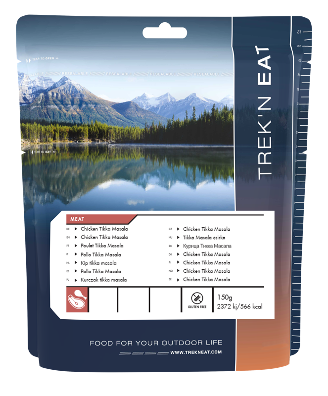 Chicken Tikka Masala med Ris - Trek'n Eat - Glutenfri -Frysetørret mad