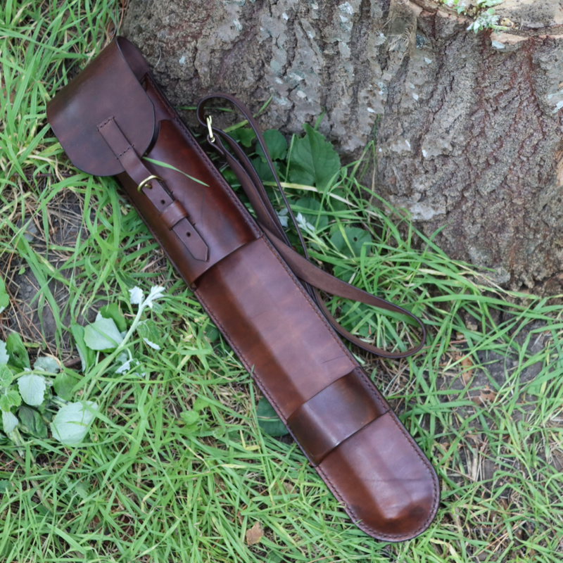Læderskede - Etui til Boreal 21 foldesav - Håndlavet