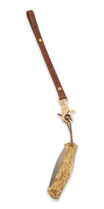 Lanyard i læder med karabin i messing Casström