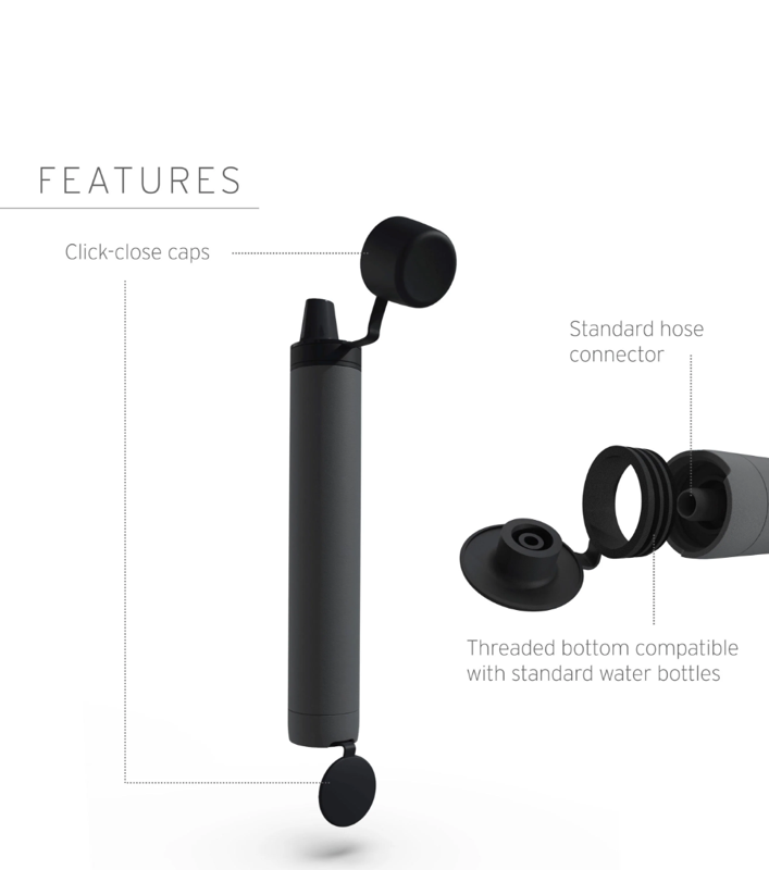 LifeStraw Peak - Vandfilter - sort
