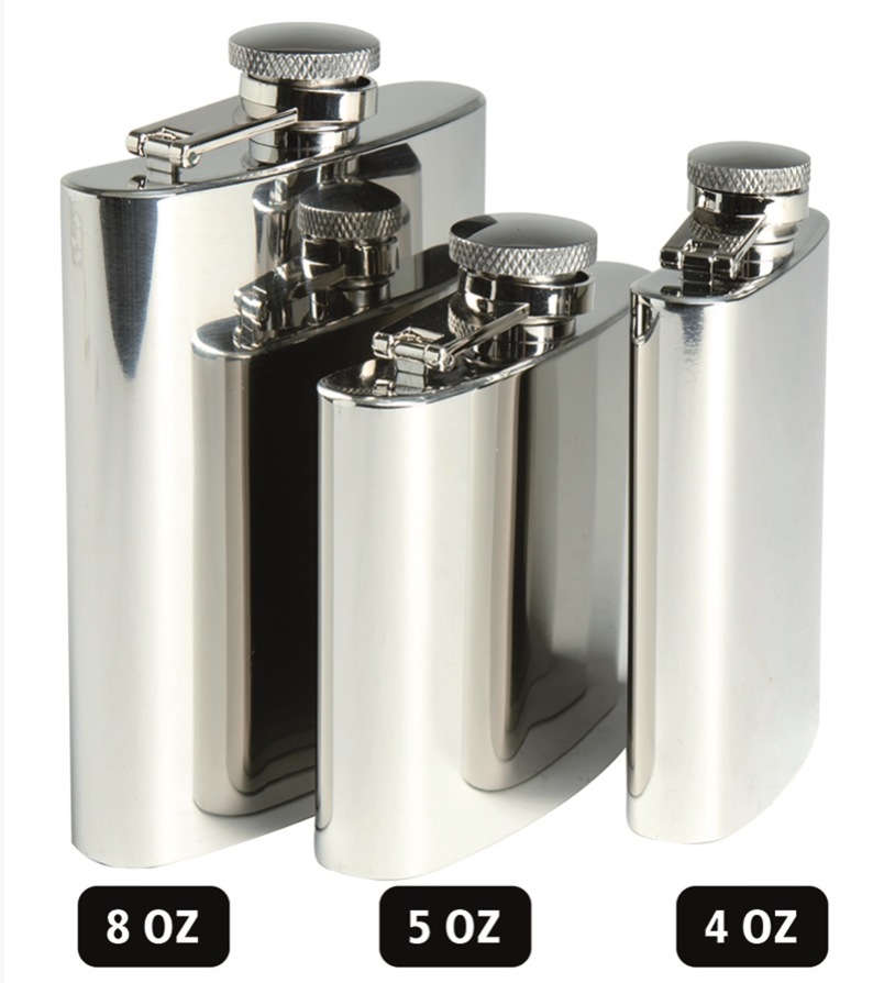 Lommelærke i rustfritstål - blank