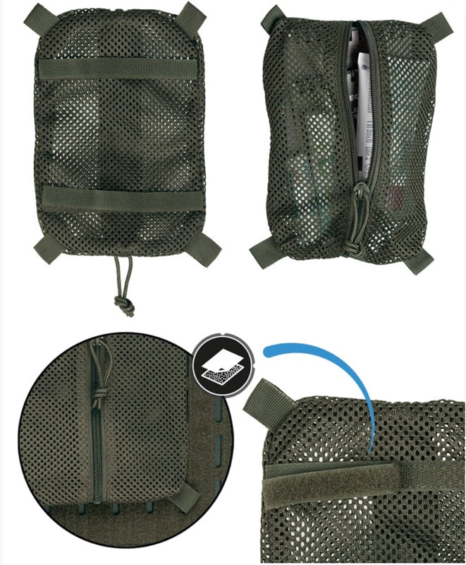 Net Taske - Lille - med lynlås og velcro