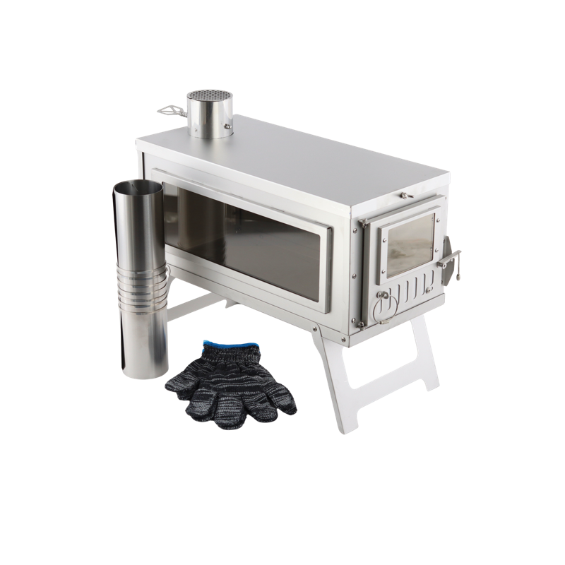 Teltovn  Foldbar brændeovn i rustfritstål til hot tent