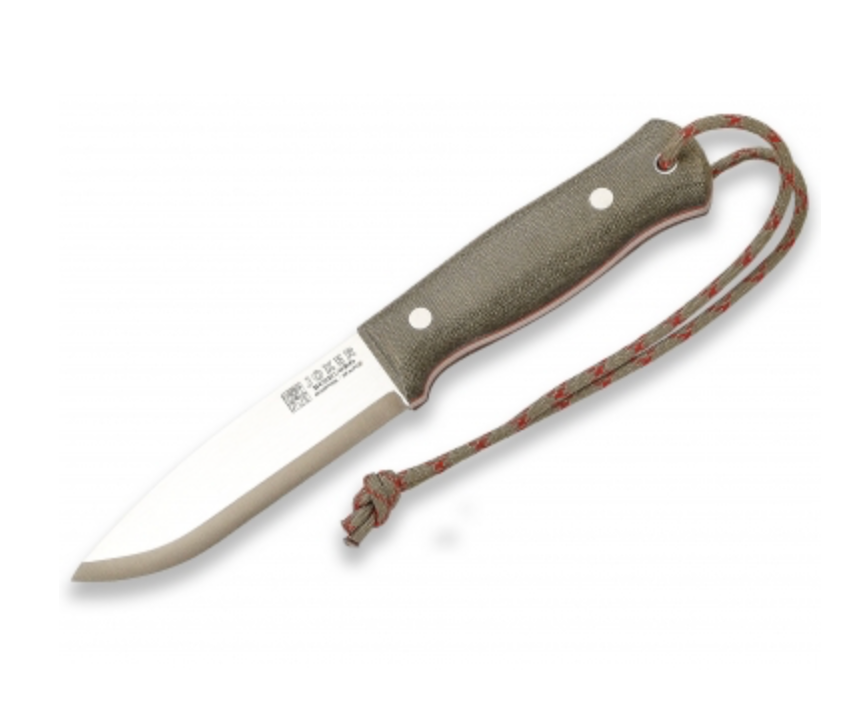 Joker Bushlord Bushcraft kniv i grøn micarta, med eller uden tændstål