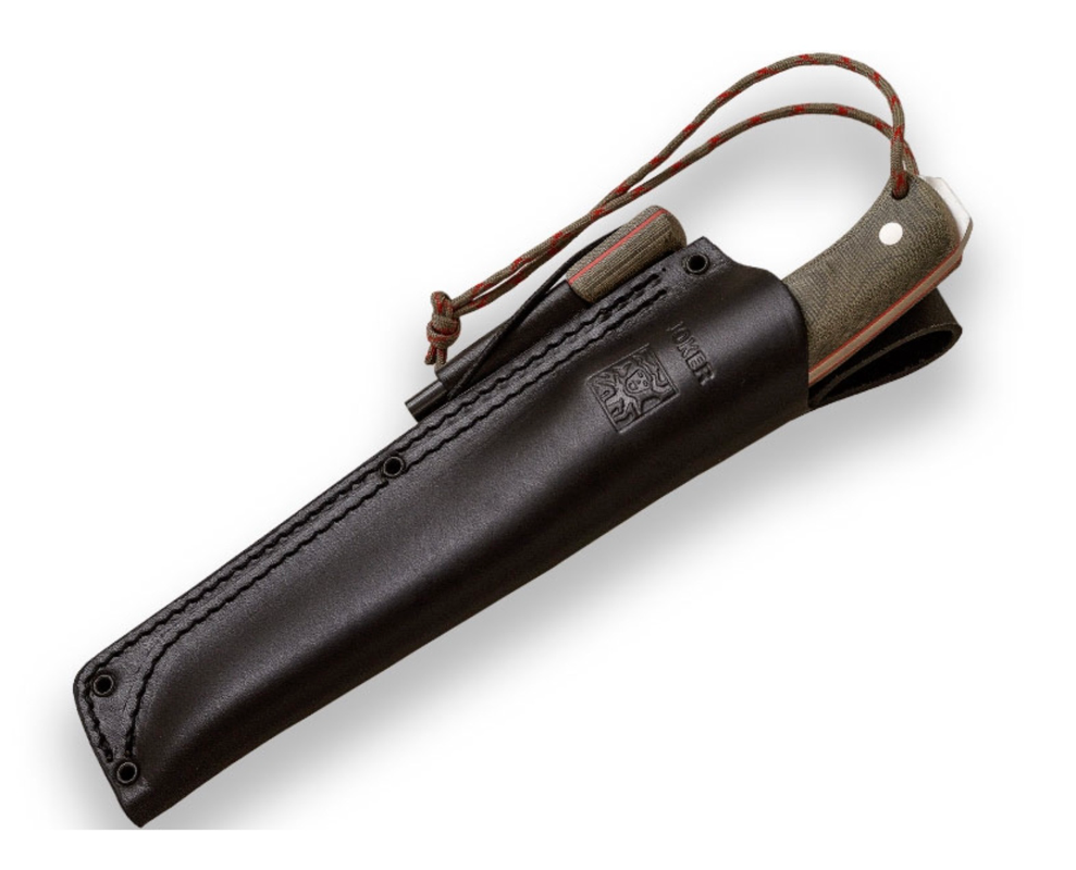 Nomad 6,5" Camp Knife Kniv - Grøn Micarta - Joker Knives